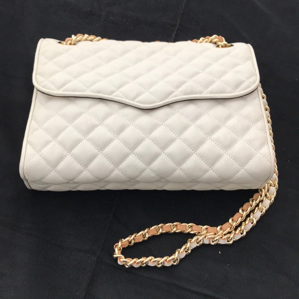 Rebecca Minkoff Quilted Affair White Bag - Large